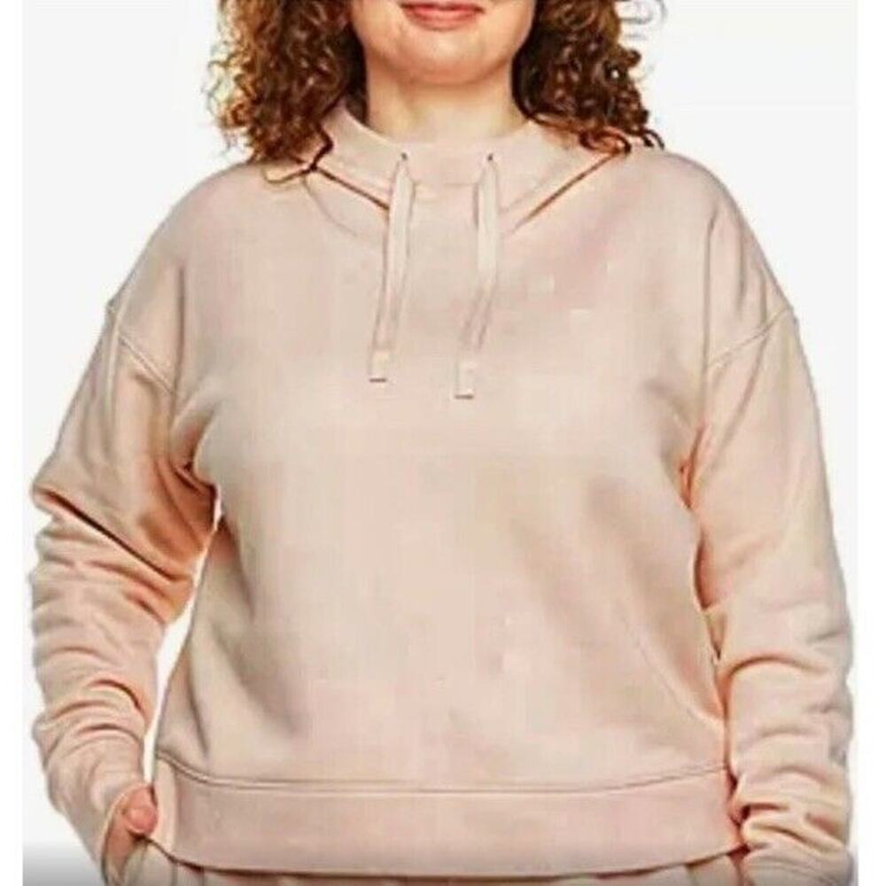 Women Cowl Neck Hoodie Xersion Size X Large Pink NWT